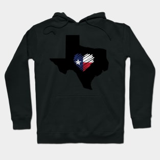 Texas State with Texas Flag Heart T-Shirt, Texas Lover Gift, Texas Home Tee Hoodie